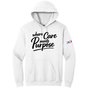 Where Care Meets Purpose Hooded Sweatshirt