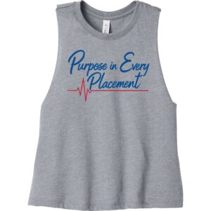Placement with a Purpose Racerback Cropped Tank