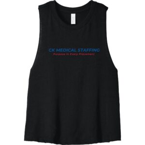 CK Logo Racerback Cropped Tank